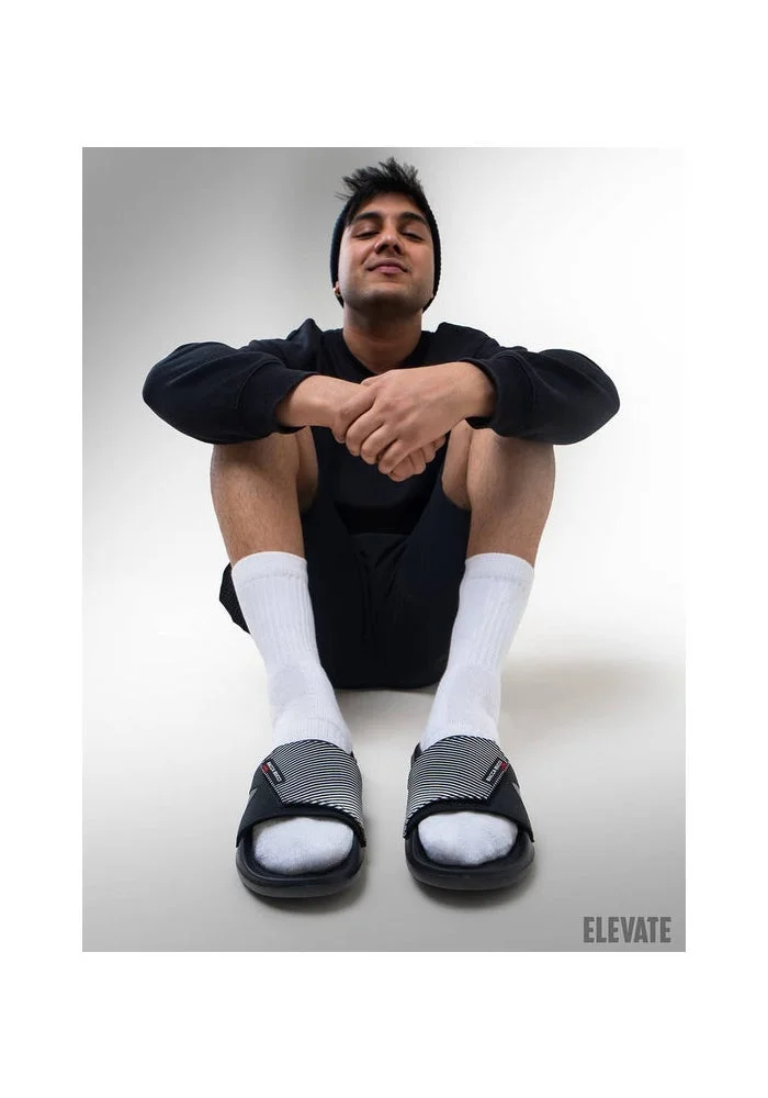 Bacca Bucci Triple Black Elevate Slides – Ultra-Comfort EVA Slip-Ons for Men | Best Price UAE